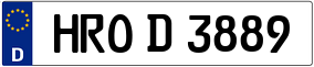 Trailer License Plate